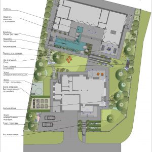 Эскиз планировочного решения сада