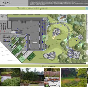Сад для жизни. Вариант эскизно-планировочного решения сада.